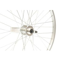 24 x 1.75 SILVER ALLOY DISC REAR WHEEL GS A.H (TWR014)