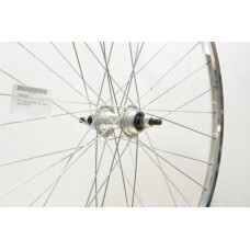 26 x 1 3/8 SILVER ALLOY REAR WHEEL SS A.H (37-590) (TWR029)