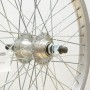 BMX 20 REAR 48 SPOKE WHEEL 14mm AXLE SILVER (TWR0514S)