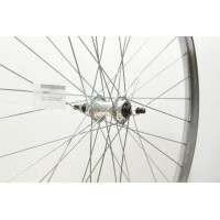 28 x 1 1/2  POLISHED ALLOY W/W REAR WHEEL SS (40-635) (TWR07