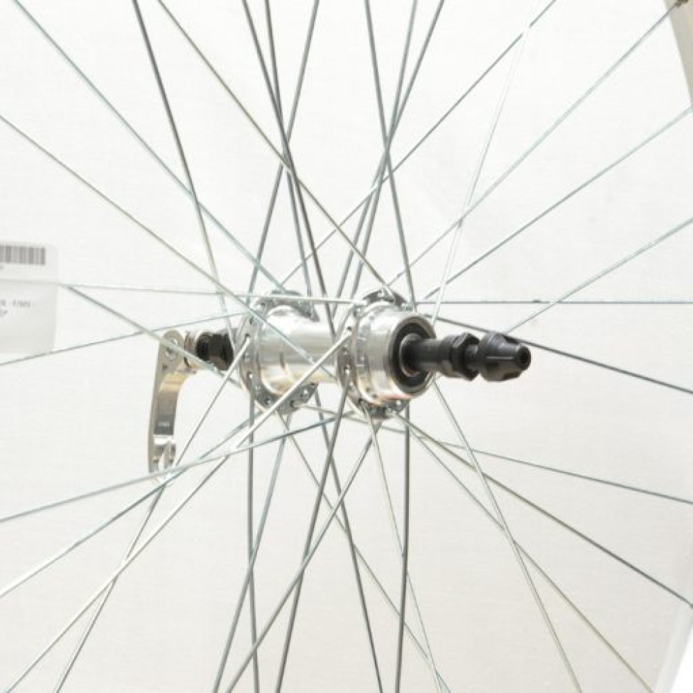 700C SILVER HYBRID  REAR WHEEL GS QR (TWR100)