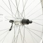 700C SILVER HYBRID SINGLE WALL 8/10-SPD CASSETTE WHEEL QR (T