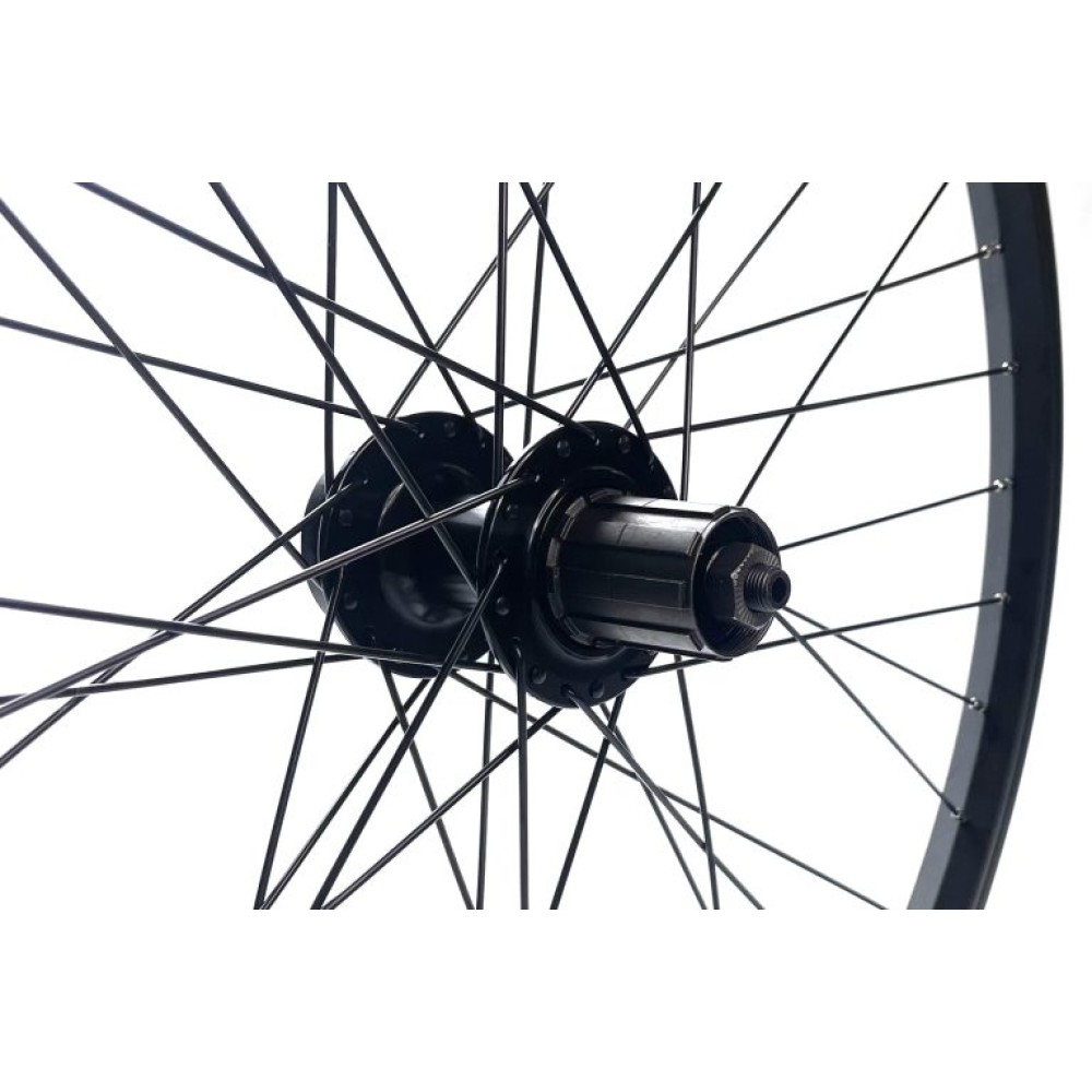 24 x 1.75 BLACK ALLOW REAR WHEEL Q/R - DISC - CASSETTE - ATB