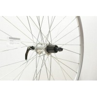 700C N/SECT SILVER 8/10-SPD CASSETTE WHEEL QR (TWR196)
