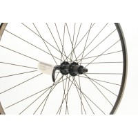 700C N/SECT BLACK 8/10-SPD CASSETTE WHEEL QR SHIMANO HUB (TW