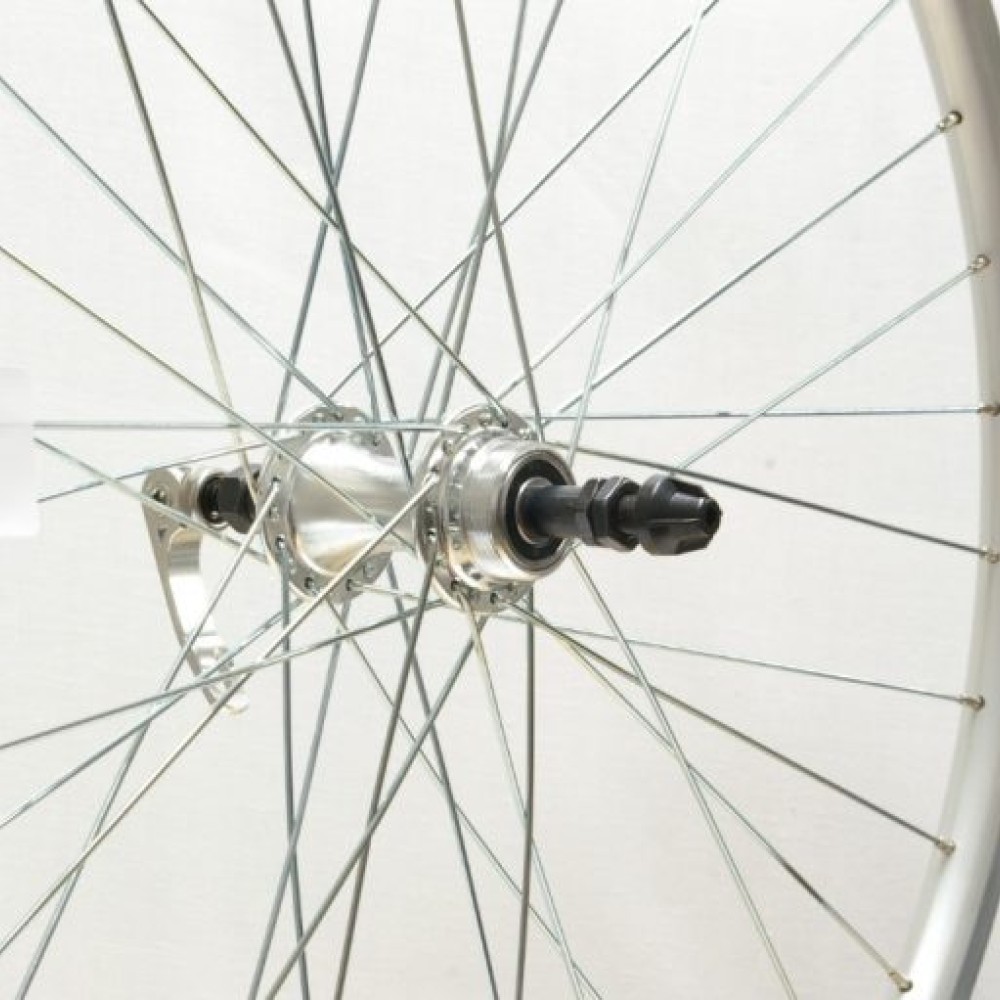 26 x 1.75 SILVER DOUBLE WALL S/O REAR WHEEL GS QR (TWR204S)