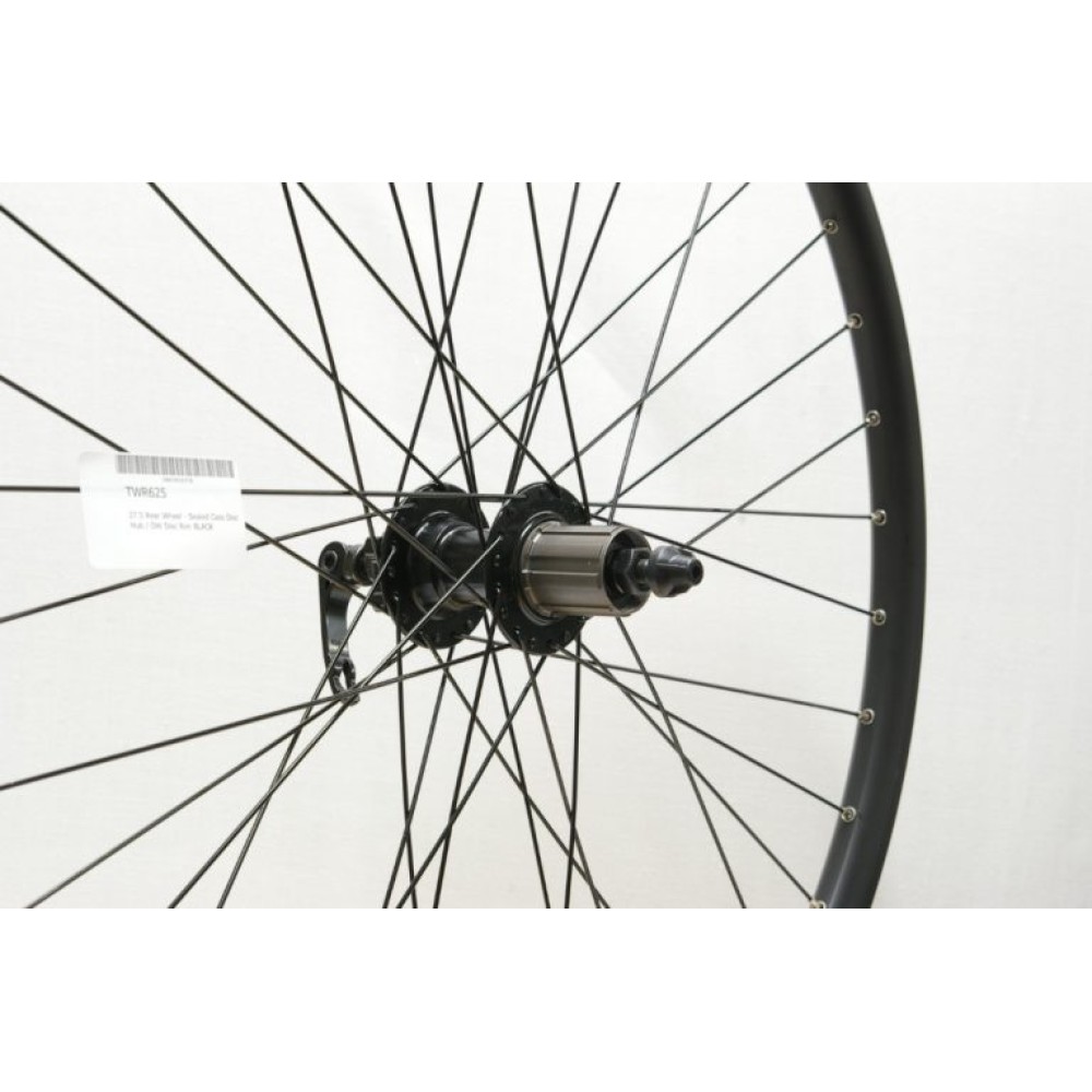 650B / 27.5 DISC RIM BLACK 8/11-SPD CASSETTE WHEEL QR (TWR62
