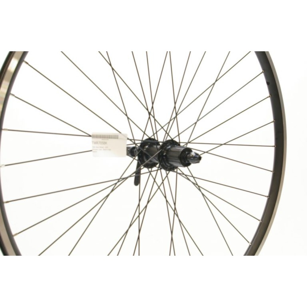 700C HYBRID DOUBLE WALL BLK 8/10-SPD CASSETTE QR WHEEL (TWR7