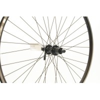 700C HYBRID DOUBLE WALL BLK 8/10-SPD CASSETTE QR WHEEL (TWR7