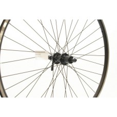 700C HYBRID DOUBLE WALL BLK 8/10-SPD CASSETTE QR WHEEL (TWR7