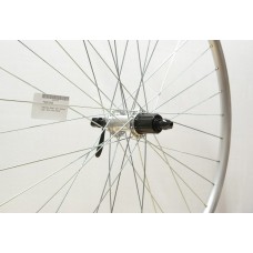 700C HYBRID DOUBLE WALL SILVER 8/10-SPD CASSETTE WHEEL QR (T