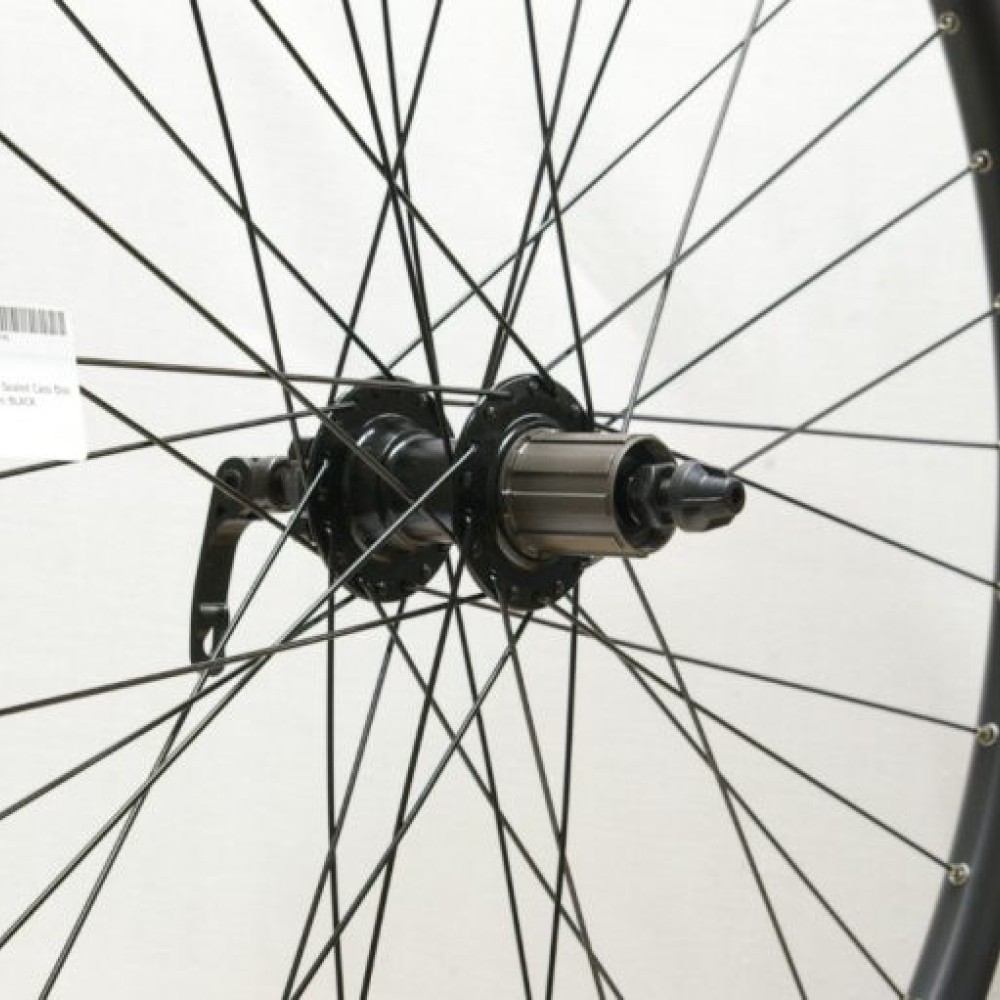 29er / 700C HYBRID BLACK DISC RIM 8/11-Spd CASSETTE WHEEL QR