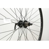 29er / 700C HYBRID BLACK DISC RIM 8/11-Spd CASSETTE WHEEL QR
