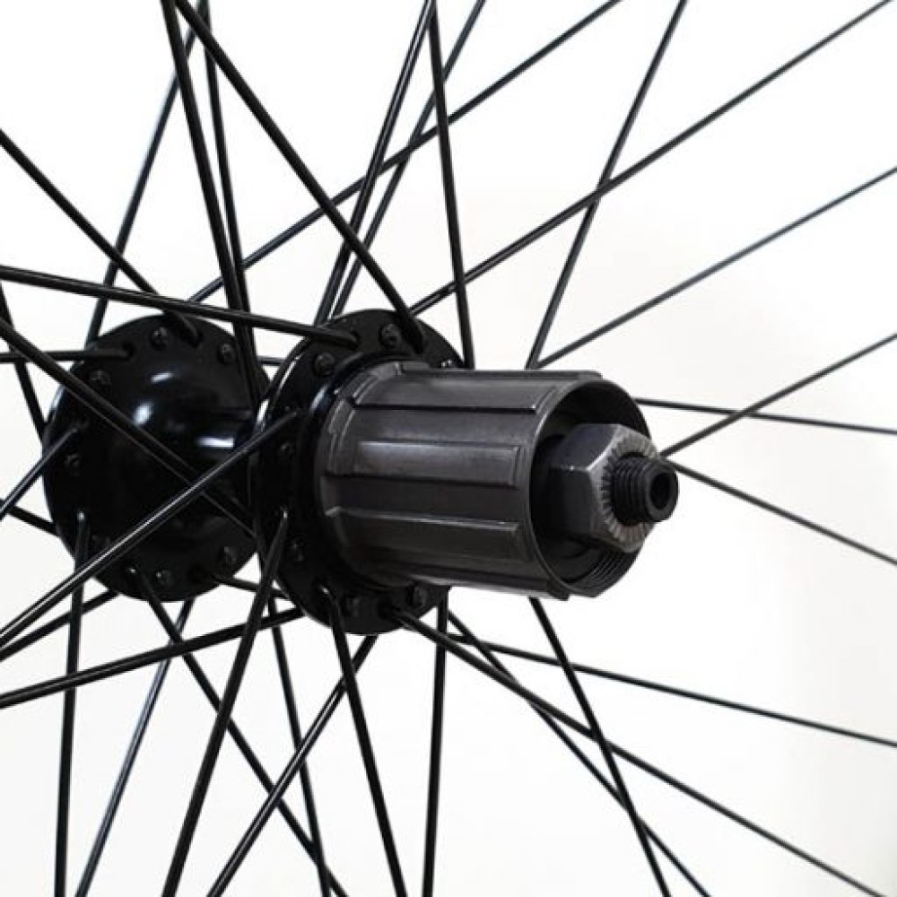 700C N/SECT BLACK 8/11-SPD CASSETTE WHEEL QR (TWR735)