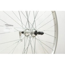 26 x 1.75 SILVER ALLOY REAR WHEEL GS QR SINGLE WALL (TWR903)