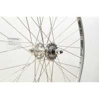 700C N/SECT SILVER FLIP FLOP FIXIE REAR WHEEL (TWRFIX2 / 3)