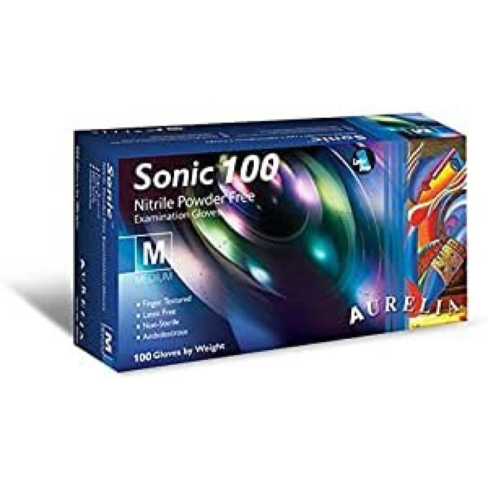 SONIC NITRILE COBALT BLUE GLOVES -  X-LARGE  (PACK 100)