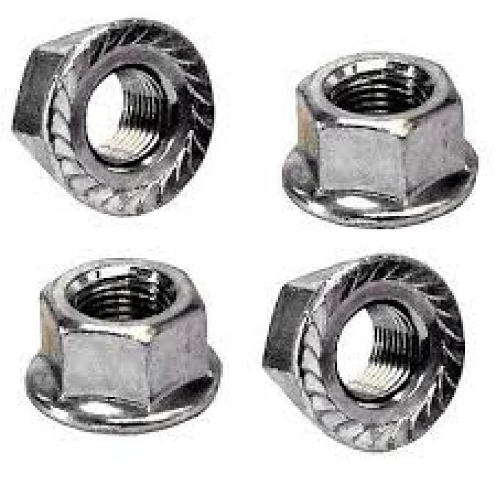 ***AXLE NUTS REAR 3/8 FLANGE 10 pkt