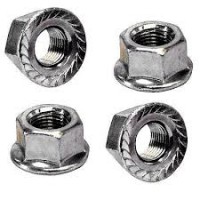 ***AXLE NUTS REAR 3/8 FLANGE 10 pkt