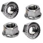 ***AXLE NUTS REAR 3/8 FLANGE 10 pkt