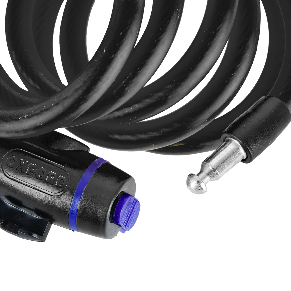 OXFORD 6' SELF COIL KEY LOCK SMOKE (OF246)