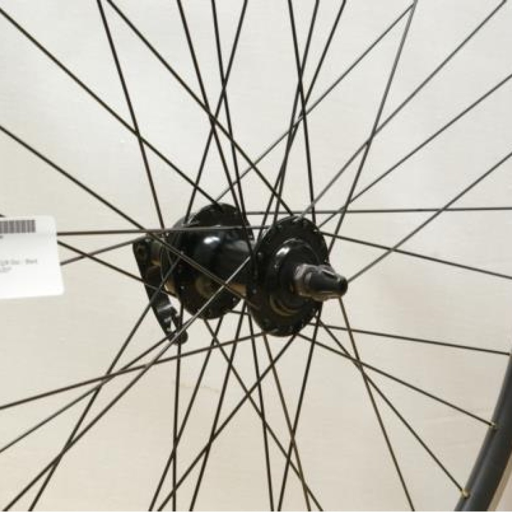 700C HYBRID DOUBLE WALL BLACK DISC FRONT WHEEL QR (TWF707BK)