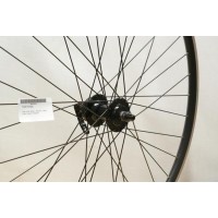 700C HYBRID DOUBLE WALL BLACK DISC FRONT WHEEL QR (TWF707BK)