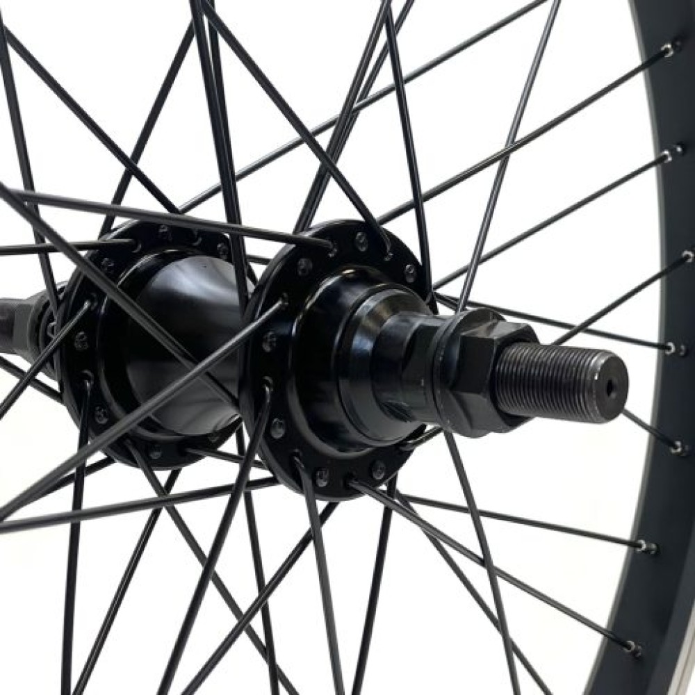 BMX 20 REAR 9T DRIVER WHEEL 14mm AXLE BLACK (TWR820R)