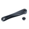 LH CRANK 150mm ALLOY COTTERLESS DIAMOND - BLACK