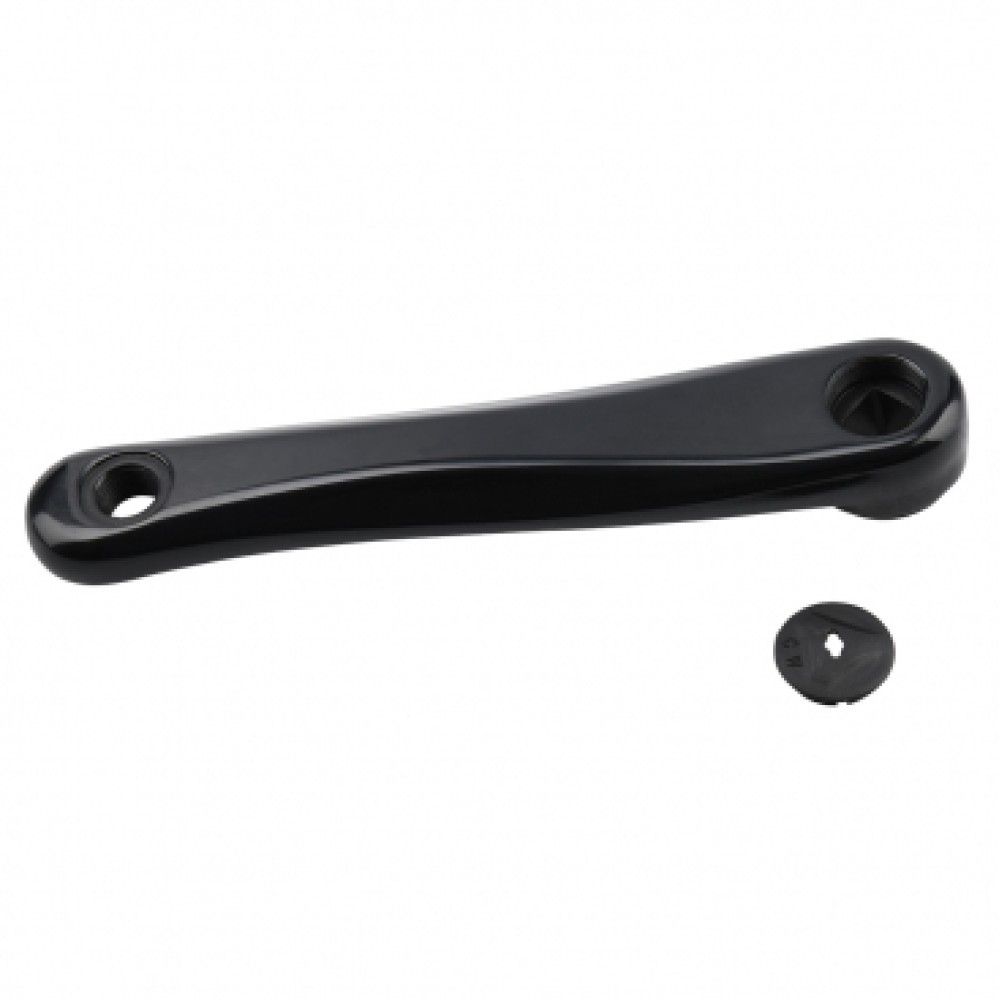 LH CRANK 165mm ALLOY COTTERLESS DIAMOND - BLACK