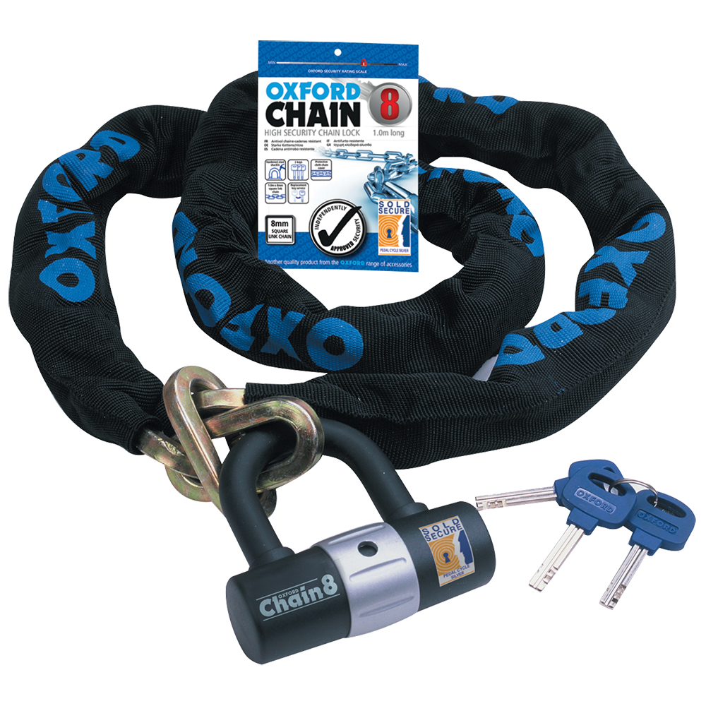OXFORD MINI SHACKLE + CHAIN 8   1.0m (LK182)