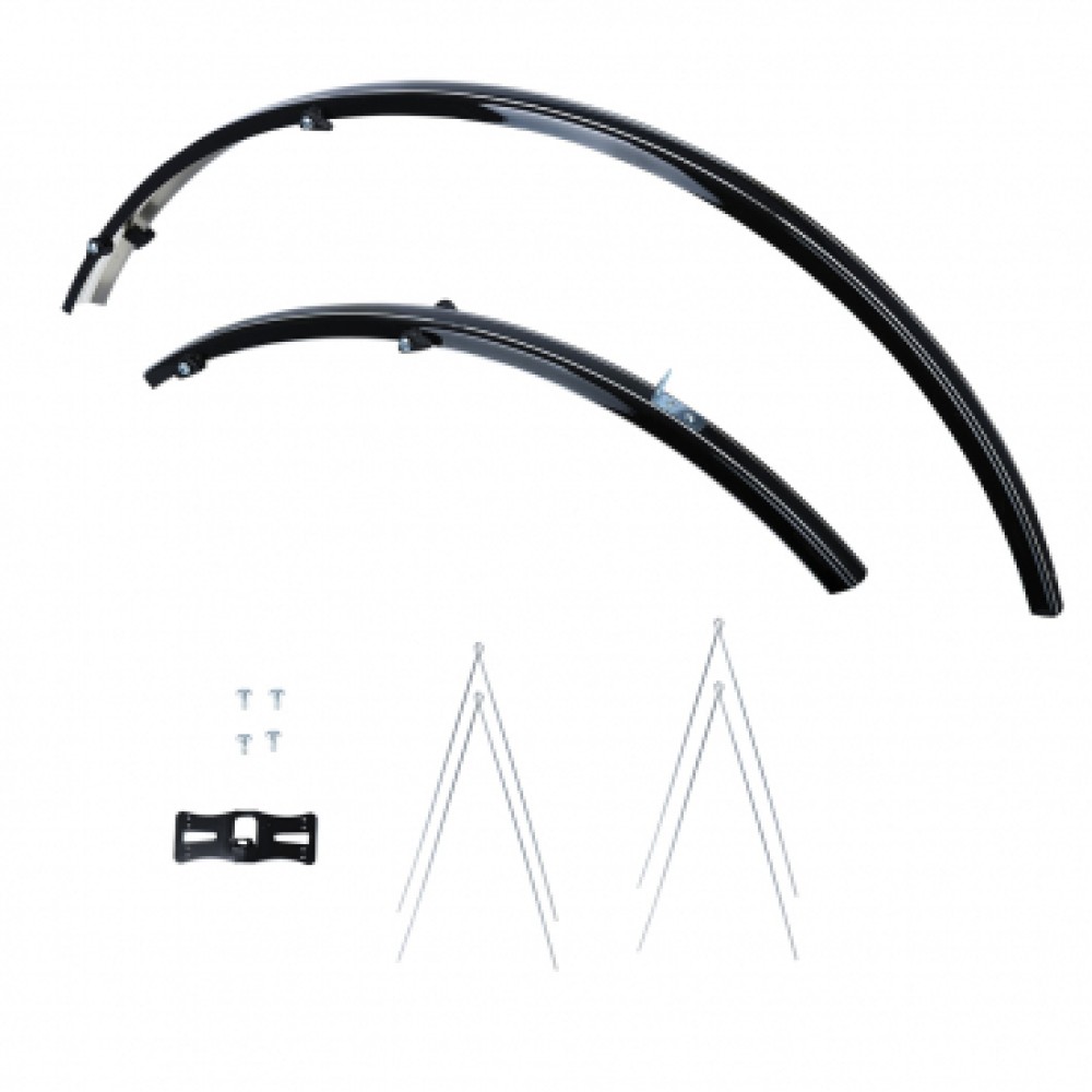 OXFORD 700C SPORT N/S MUDGUARD - BLACK (MG26)