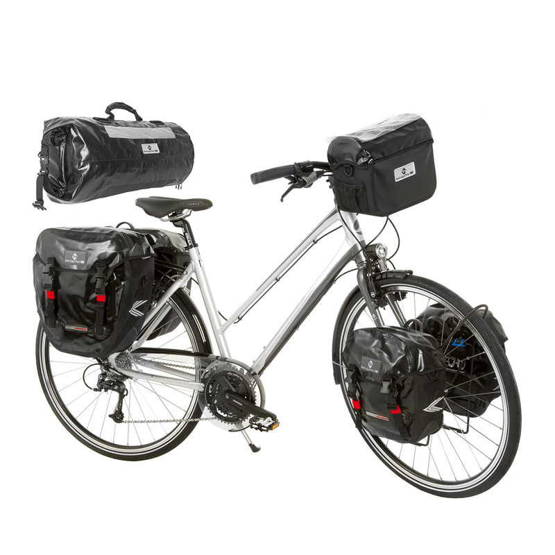 M WAVE ALBERTA WATERPROOF DOUBLE PANNIER BAG - 40L