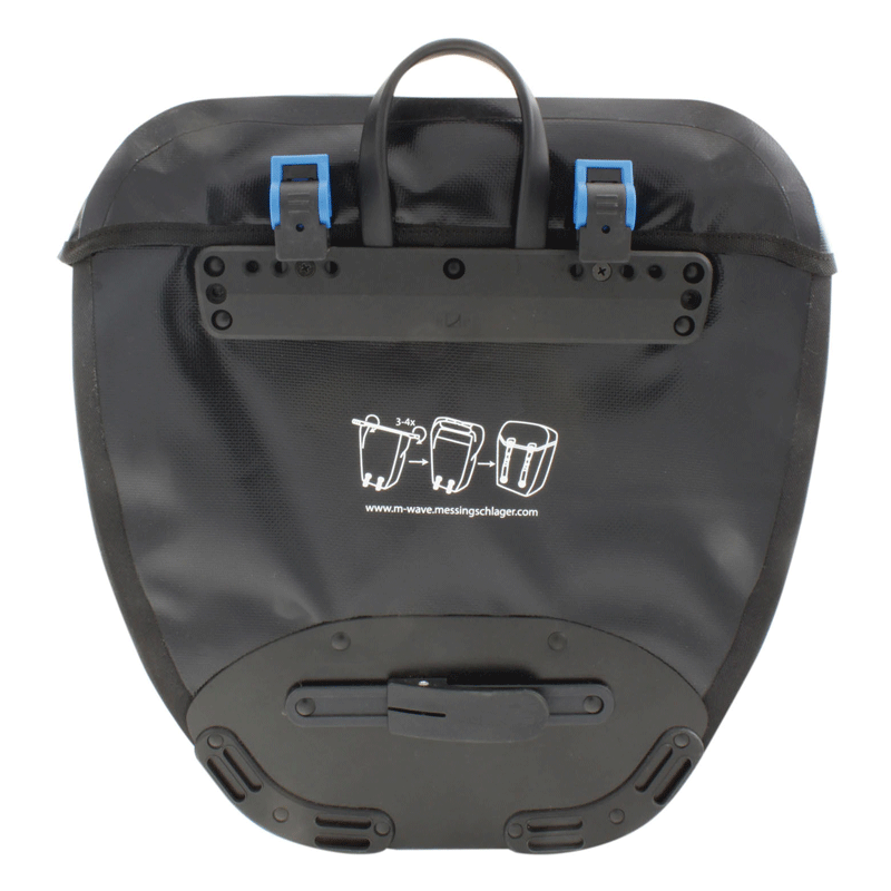 M WAVE ALBERTA WATERPROOF DOUBLE PANNIER BAG - 40L