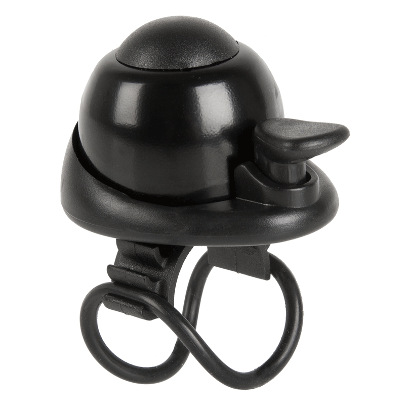 M-WAVE MINI DOME BLACK BELL WITH RUBBER BAND BRACKET