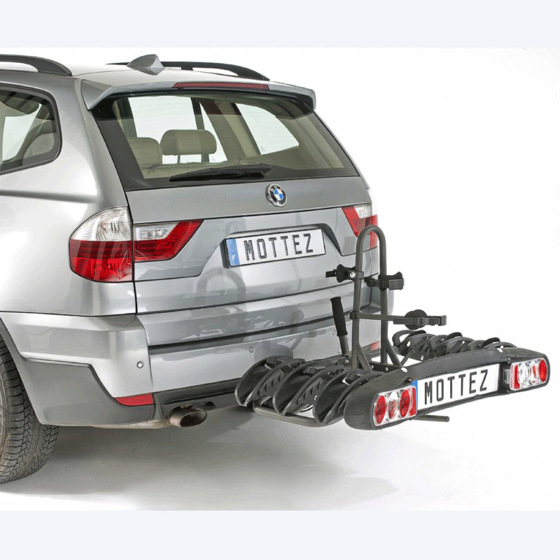 MOTTEZ 3-BIKE TOW BALL PLATFORM RACK - TILTING (A21P3RA)