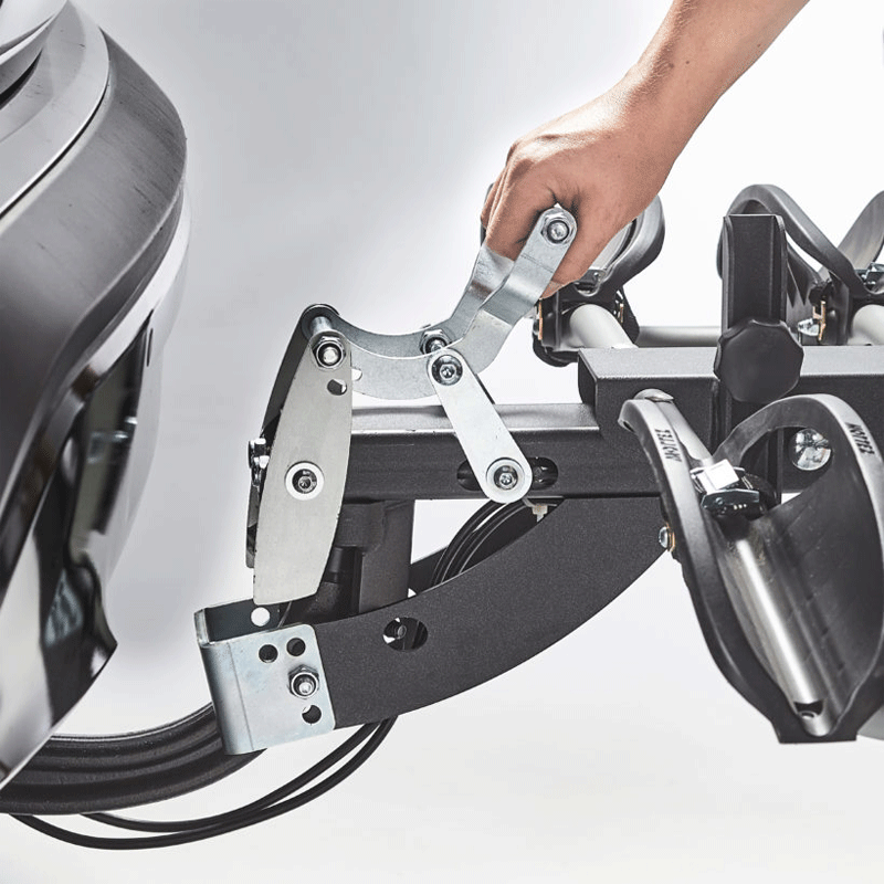 MOTTEZ 4-BIKE TOW BALL PLATFORM RACK NEW - TILT