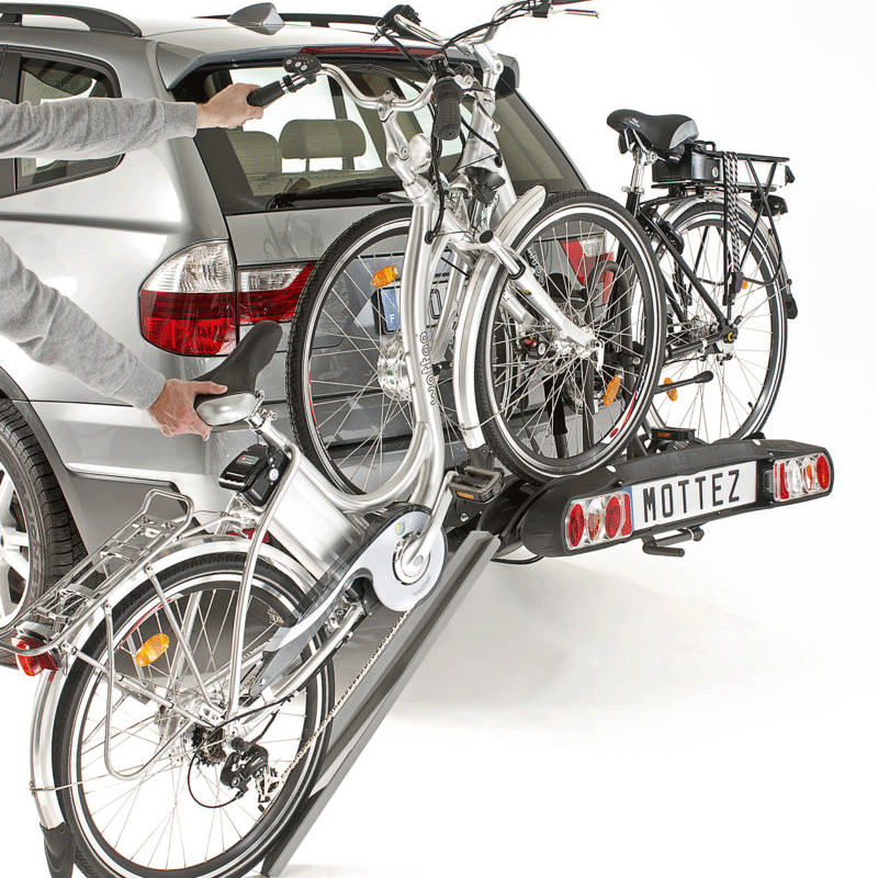 MOTTEZ 2x ELECTRIC BIKE TOW BALL PLATFORM RACK ZEUS
